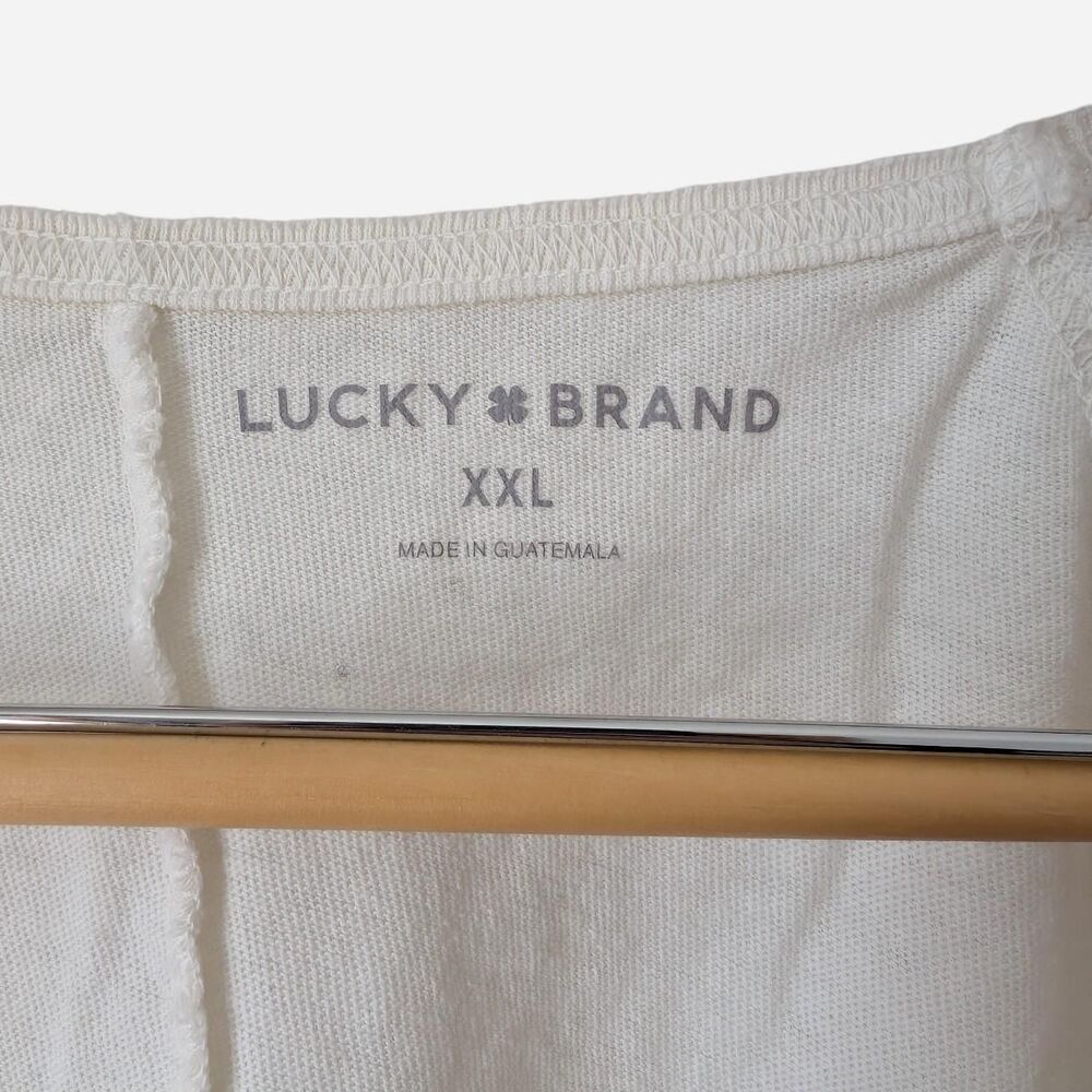 Lucky-Brand Women's White and Cream Blouse - Picture 5 of 7